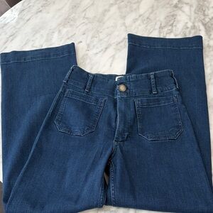 Maeve Dark Blue High-Rise Women's Jeans inseam 30in